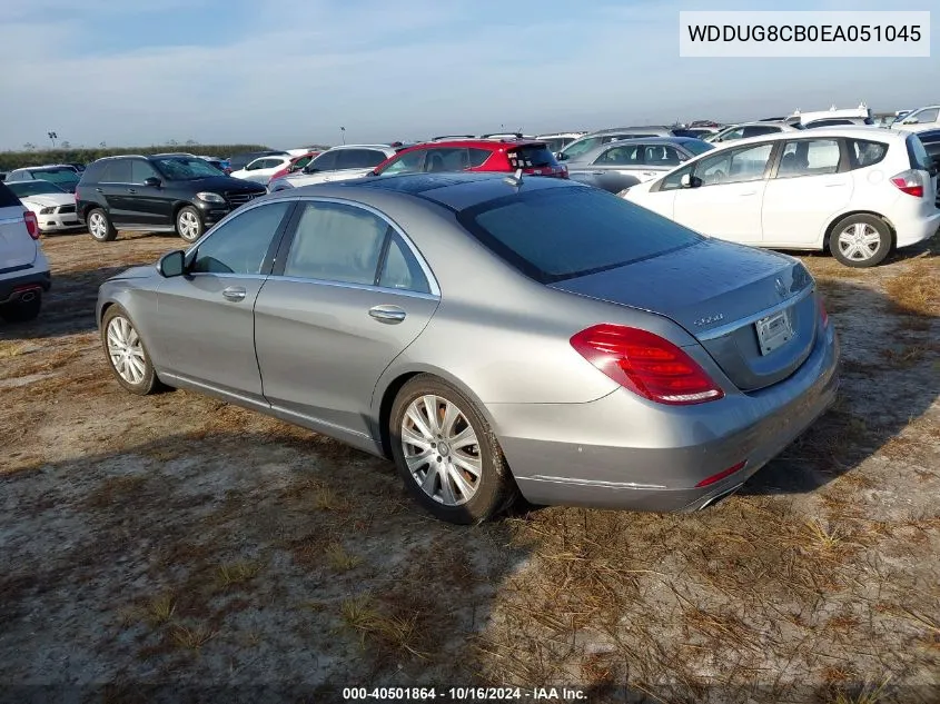 2014 Mercedes-Benz S 550 VIN: WDDUG8CB0EA051045 Lot: 40501864