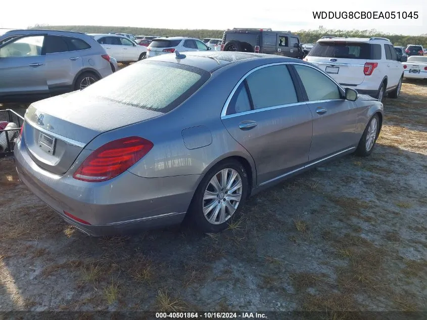 2014 Mercedes-Benz S 550 VIN: WDDUG8CB0EA051045 Lot: 40501864