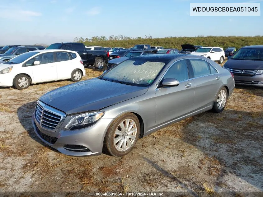 2014 Mercedes-Benz S 550 VIN: WDDUG8CB0EA051045 Lot: 40501864