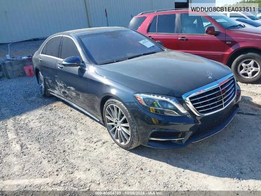 2014 Mercedes-Benz S 550 VIN: WDDUG8CB1EA033511 Lot: 40504789