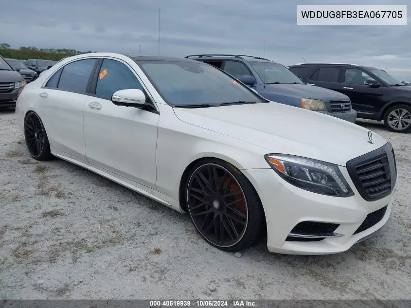 2014 Mercedes-Benz S 550 4Matic VIN: WDDUG8FB3EA067705 Lot: 40519939