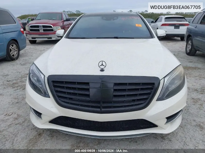 2014 Mercedes-Benz S 550 4Matic VIN: WDDUG8FB3EA067705 Lot: 40519939