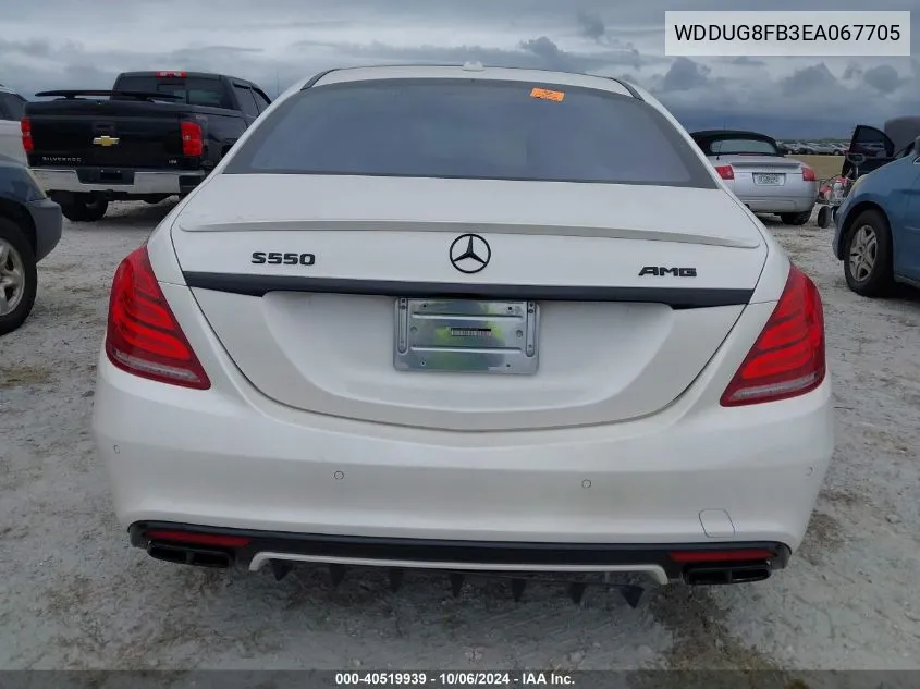 2014 Mercedes-Benz S 550 4Matic VIN: WDDUG8FB3EA067705 Lot: 40519939