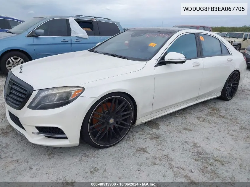 2014 Mercedes-Benz S 550 4Matic VIN: WDDUG8FB3EA067705 Lot: 40519939