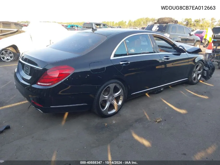 2014 Mercedes-Benz S 550 VIN: WDDUG8CB7EA012663 Lot: 40558347