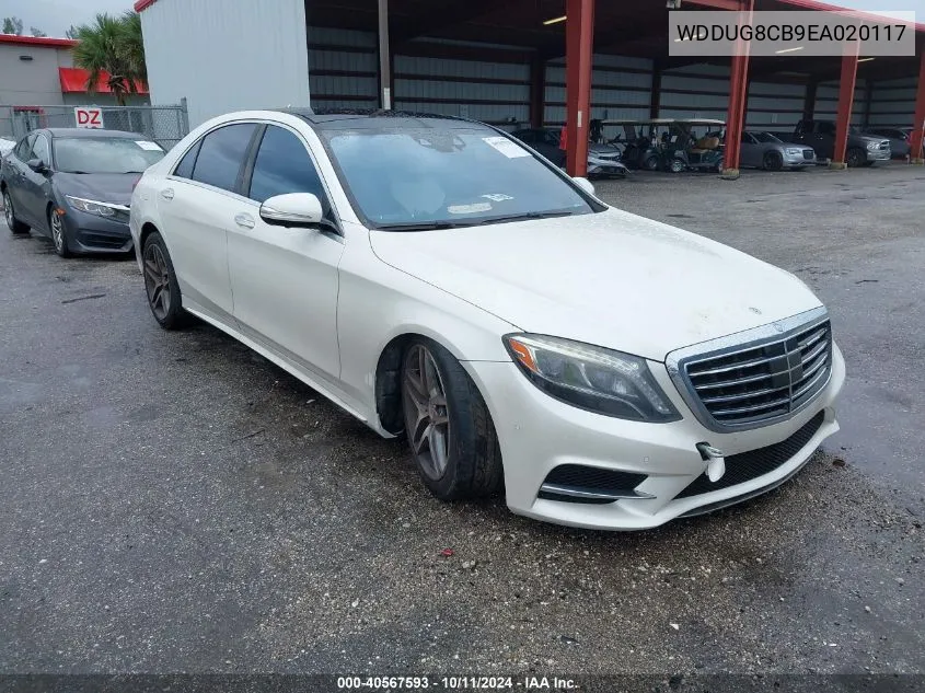 2014 Mercedes-Benz S 550 VIN: WDDUG8CB9EA020117 Lot: 40567593