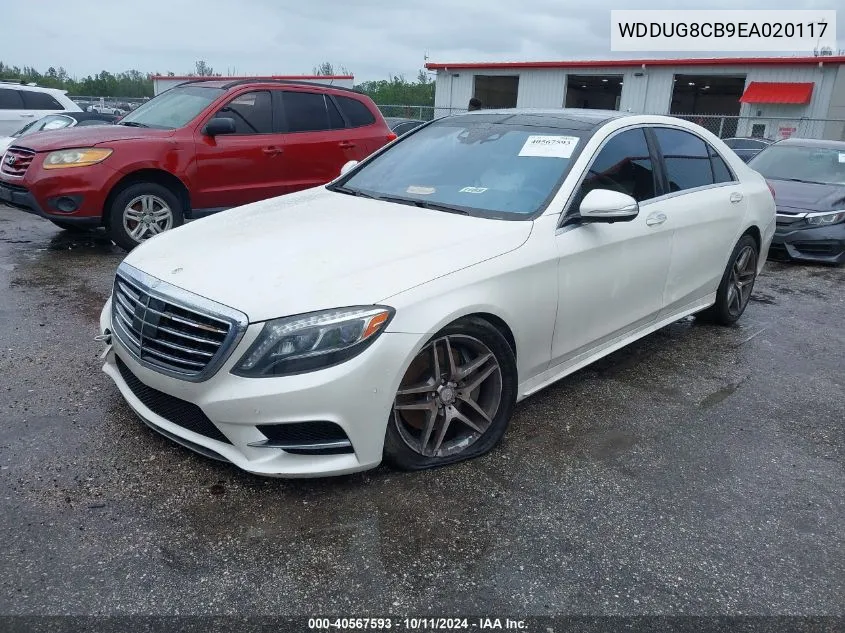 2014 Mercedes-Benz S 550 VIN: WDDUG8CB9EA020117 Lot: 40567593