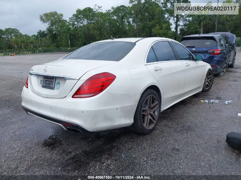 2014 Mercedes-Benz S 550 VIN: WDDUG8CB9EA020117 Lot: 40567593