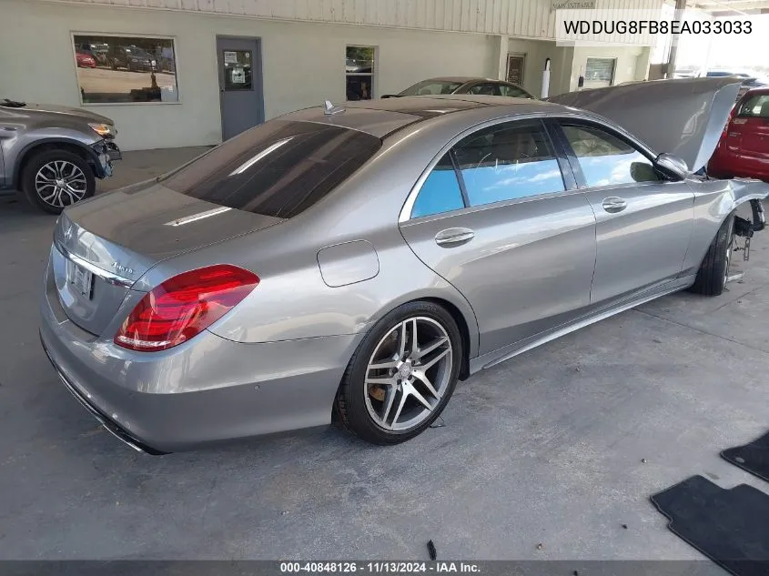 2014 Mercedes-Benz S 550 4Matic VIN: WDDUG8FB8EA033033 Lot: 40848126