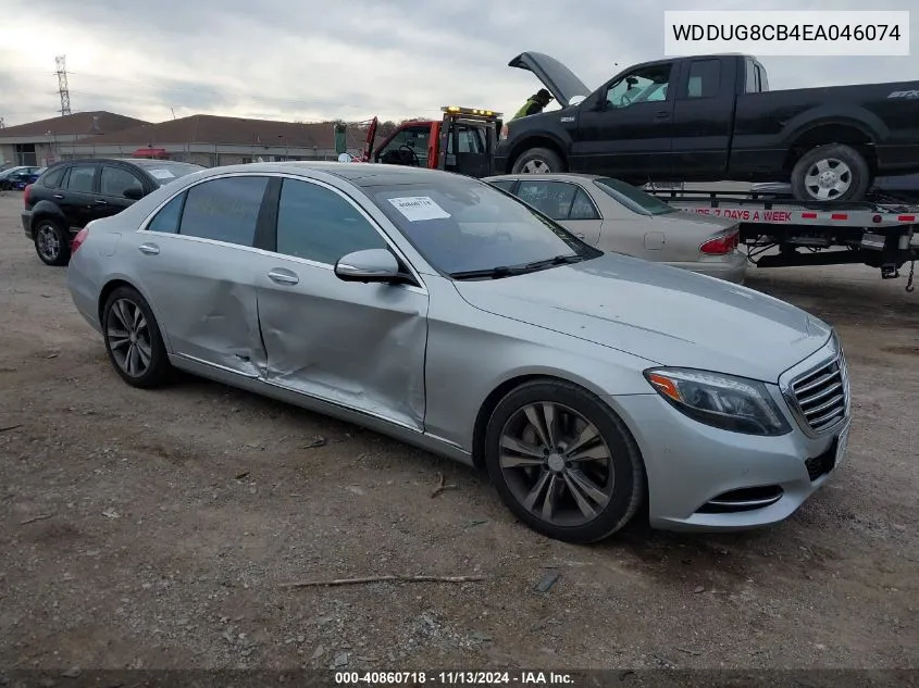 2014 Mercedes-Benz S 550 VIN: WDDUG8CB4EA046074 Lot: 40860718