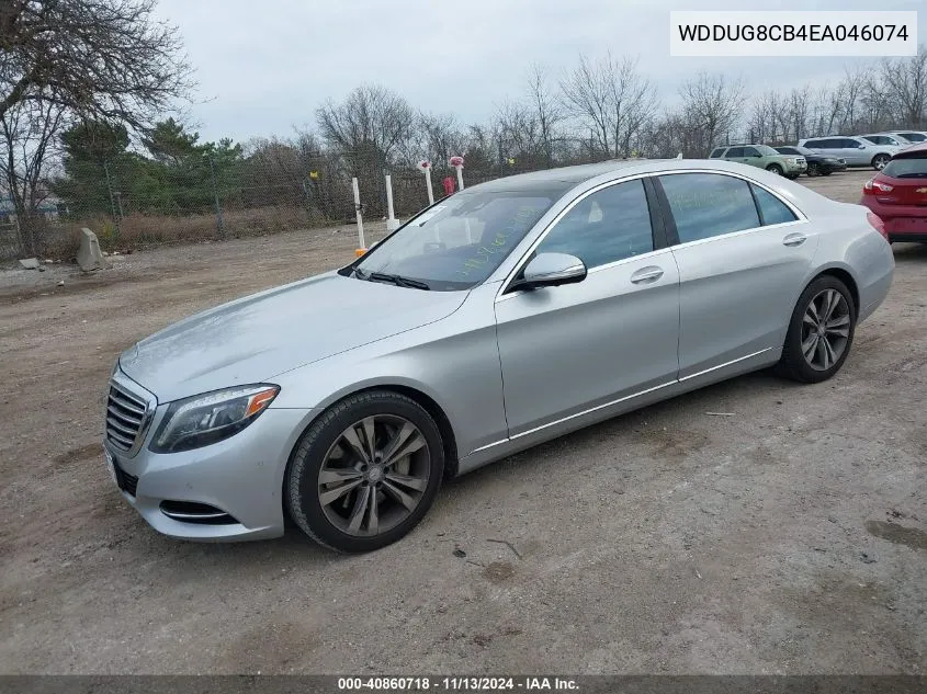 2014 Mercedes-Benz S 550 VIN: WDDUG8CB4EA046074 Lot: 40860718