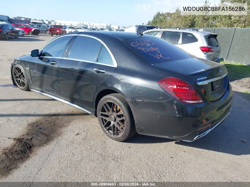 2015 Mercedes-Benz S 550 VIN: WDDUG8CB8FA156286 Lot: 38906663