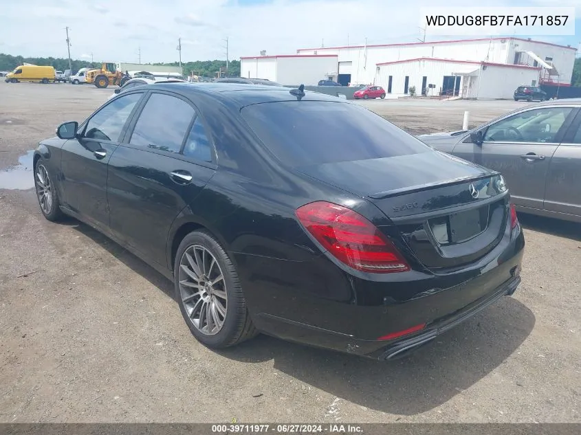 2015 Mercedes-Benz S 550 4Matic VIN: WDDUG8FB7FA171857 Lot: 39711977