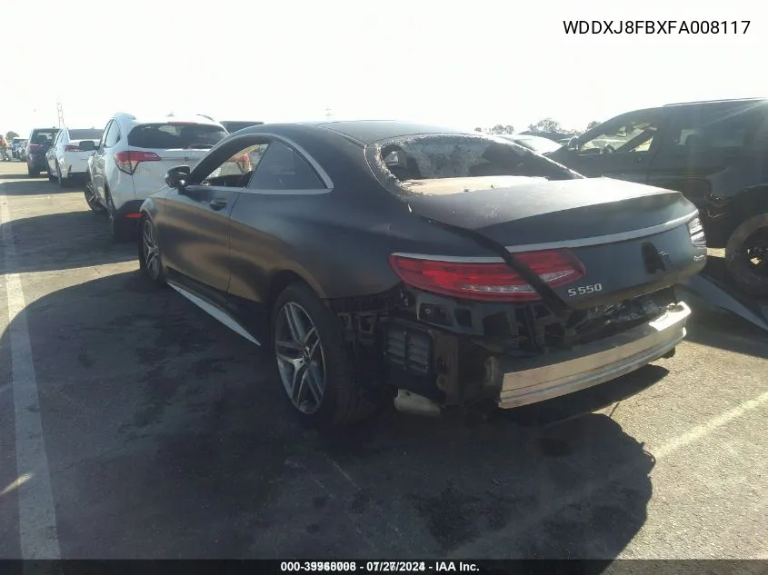 WDDXJ8FBXFA008117 2015 Mercedes-Benz S 550 4Matic