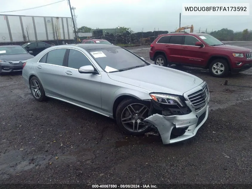 2015 Mercedes-Benz S 550 4Matic VIN: WDDUG8FB7FA173592 Lot: 40067590