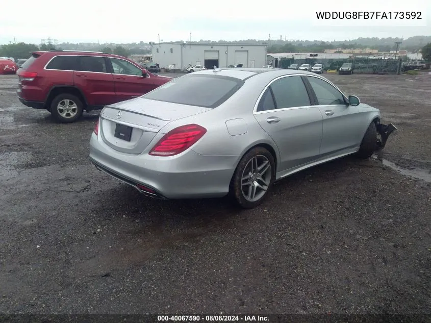 2015 Mercedes-Benz S 550 4Matic VIN: WDDUG8FB7FA173592 Lot: 40067590