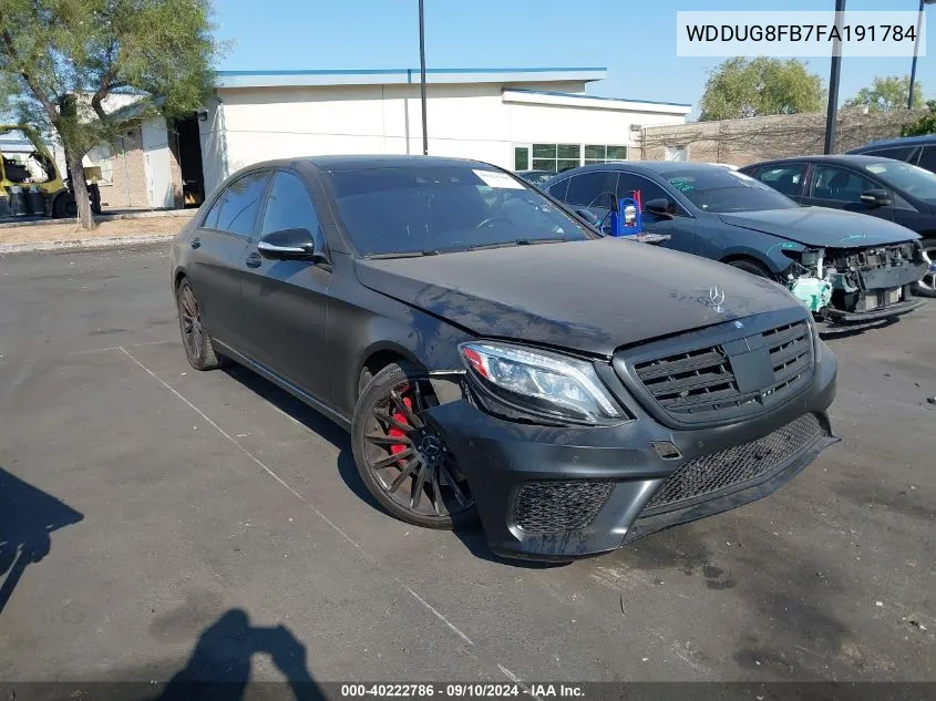 2015 Mercedes-Benz S 550 4Matic VIN: WDDUG8FB7FA191784 Lot: 40222786