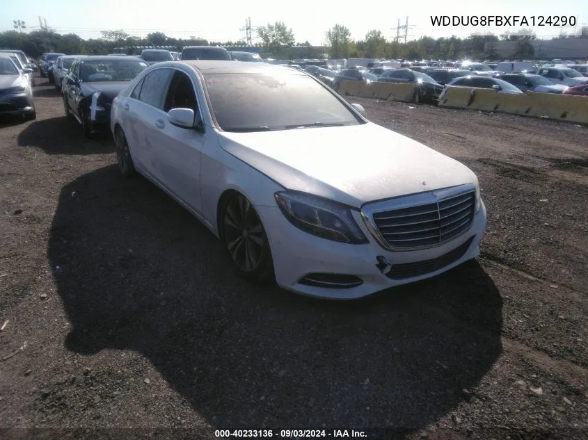 2015 Mercedes-Benz S 550 4Matic VIN: WDDUG8FBXFA124290 Lot: 40233136