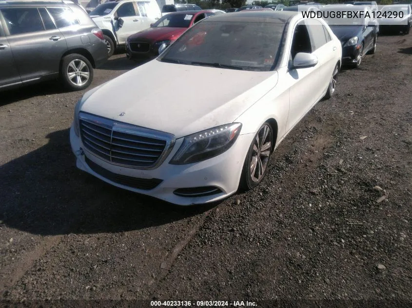 2015 Mercedes-Benz S 550 4Matic VIN: WDDUG8FBXFA124290 Lot: 40233136