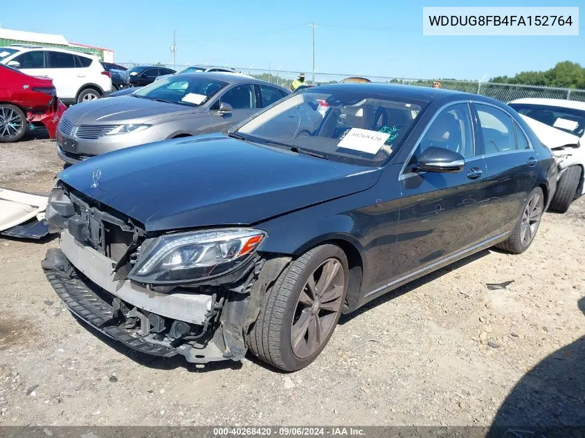 2015 Mercedes-Benz S 550 4Matic VIN: WDDUG8FB4FA152764 Lot: 40268420