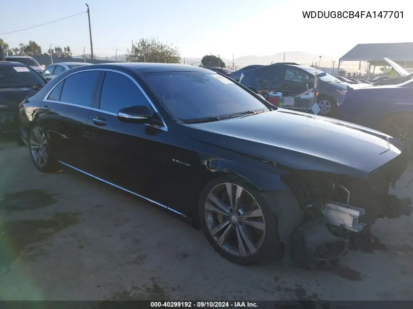 2015 Mercedes-Benz S 550 VIN: WDDUG8CB4FA147701 Lot: 40299192