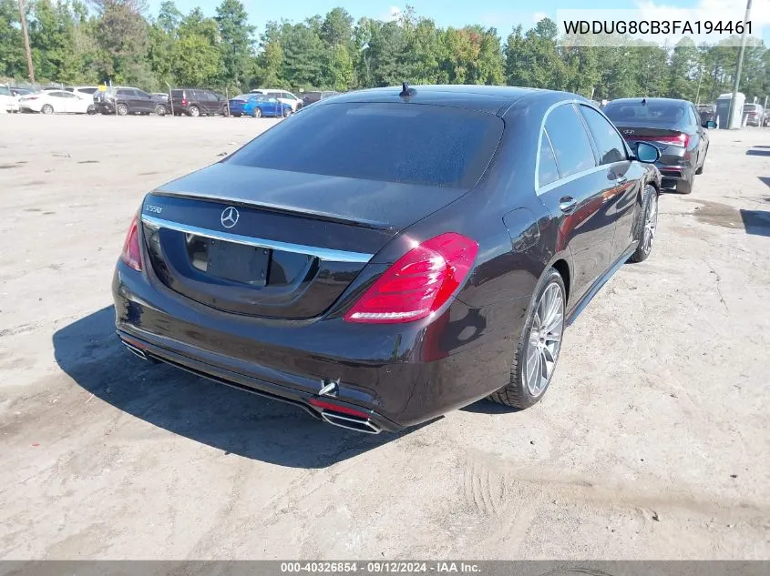 WDDUG8CB3FA194461 2015 Mercedes-Benz S 550