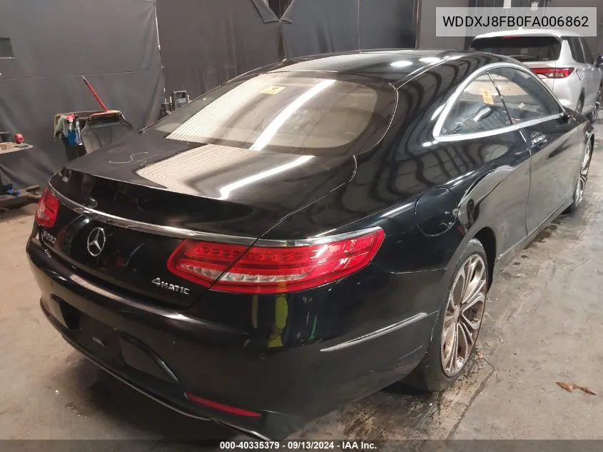 WDDXJ8FB0FA006862 2015 Mercedes-Benz S 550 4Matic