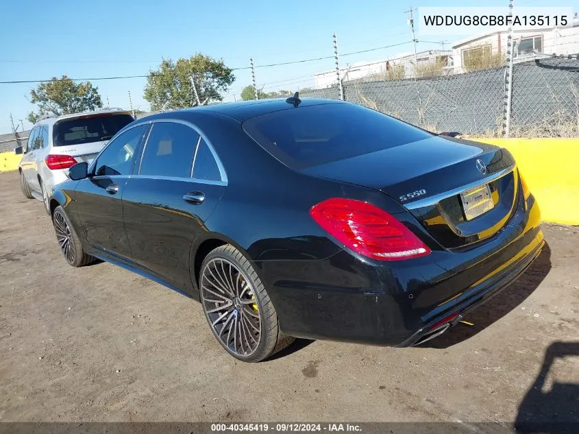 WDDUG8CB8FA135115 2015 Mercedes-Benz S 550