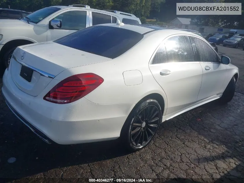 WDDUG8CBXFA201552 2015 Mercedes-Benz S 550