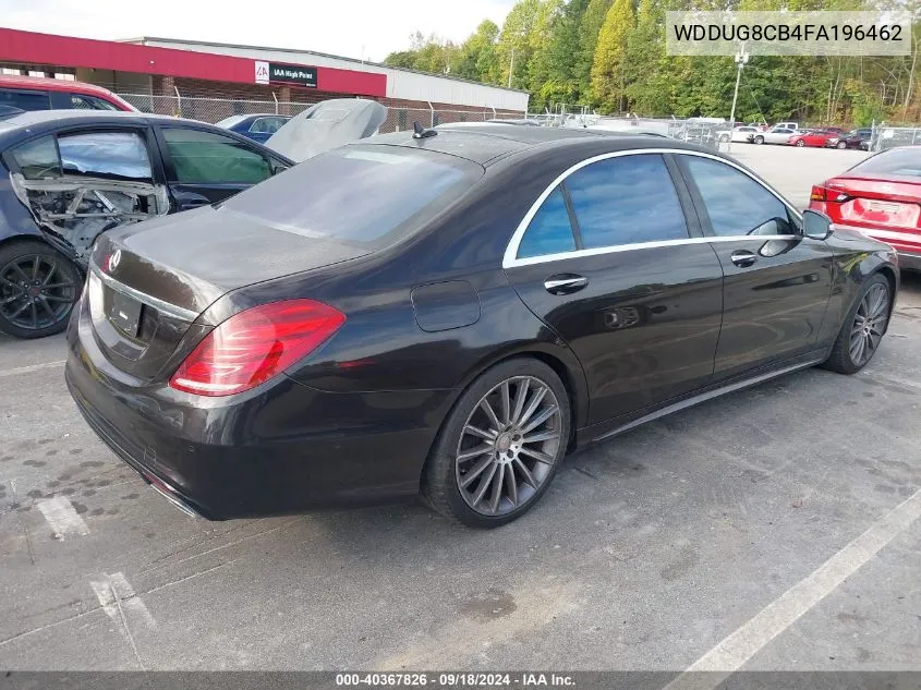 2015 Mercedes-Benz S 550 VIN: WDDUG8CB4FA196462 Lot: 40367826