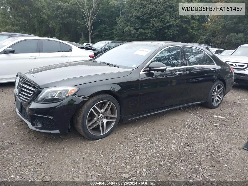 2015 Mercedes-Benz S 550 4Matic VIN: WDDUG8FB7FA161457 Lot: 40435404