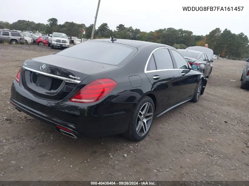 2015 Mercedes-Benz S 550 4Matic VIN: WDDUG8FB7FA161457 Lot: 40435404