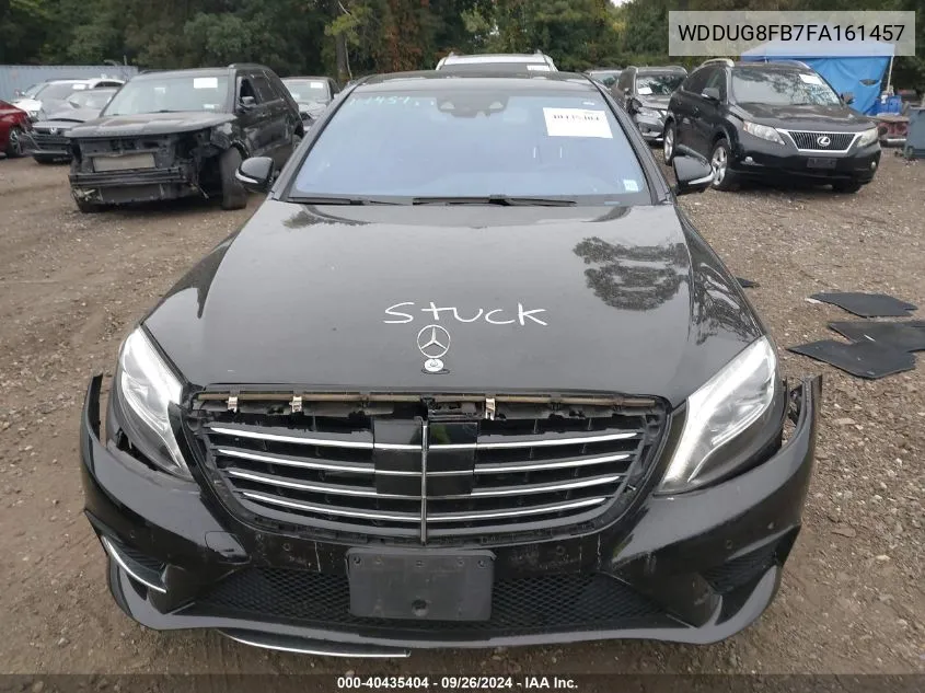 2015 Mercedes-Benz S 550 4Matic VIN: WDDUG8FB7FA161457 Lot: 40435404