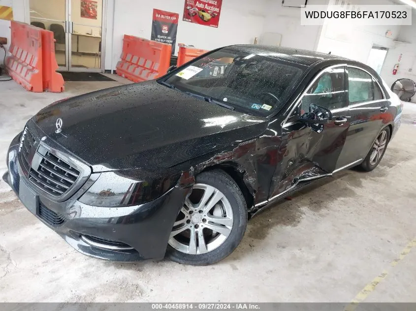 2015 Mercedes-Benz S 550 4Matic VIN: WDDUG8FB6FA170523 Lot: 40458914