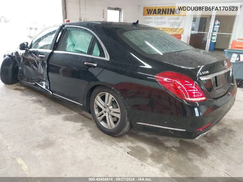 2015 Mercedes-Benz S 550 4Matic VIN: WDDUG8FB6FA170523 Lot: 40458914