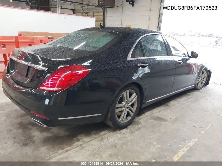 2015 Mercedes-Benz S 550 4Matic VIN: WDDUG8FB6FA170523 Lot: 40458914