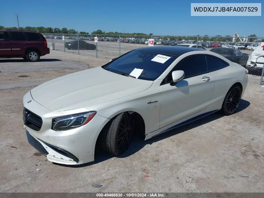 2015 Mercedes-Benz S 63 Amg VIN: WDDXJ7JB4FA007529 Lot: 40466830