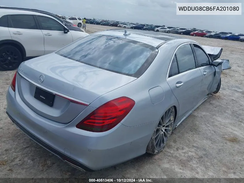 2015 Mercedes-Benz S 550 VIN: WDDUG8CB6FA201080 Lot: 40513406