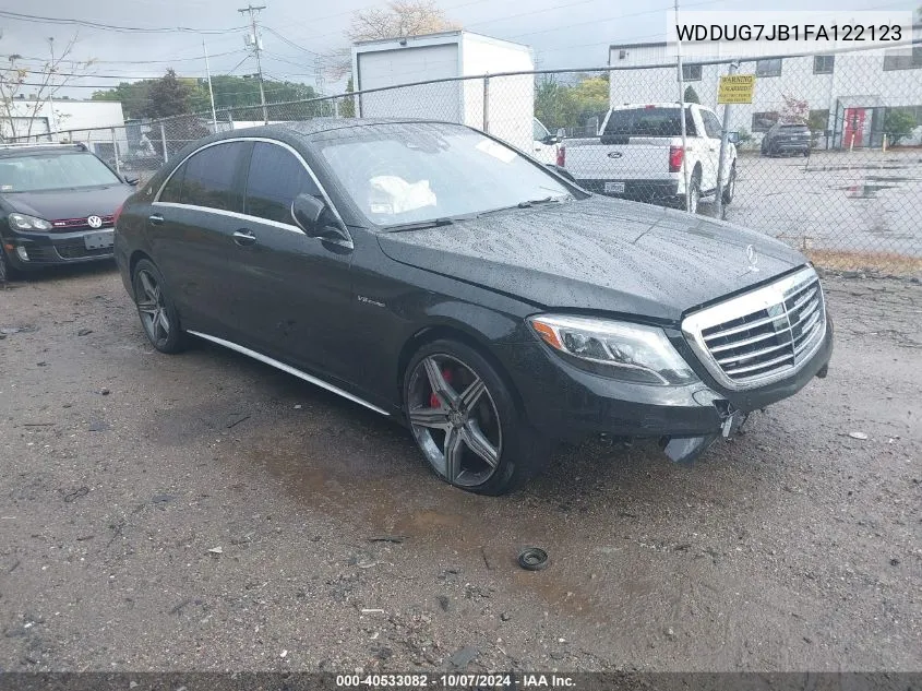 2015 Mercedes-Benz S 63 Amg 4Matic VIN: WDDUG7JB1FA122123 Lot: 40533082