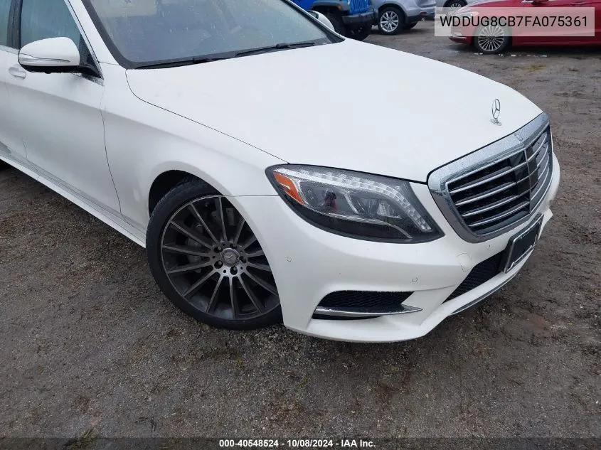 2015 Mercedes-Benz S 550 VIN: WDDUG8CB7FA075361 Lot: 40548524