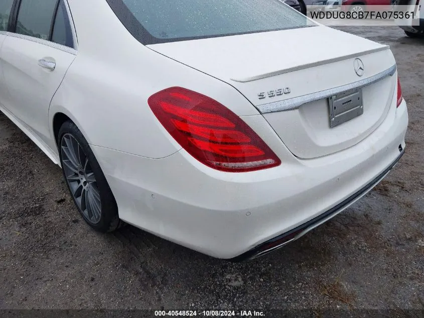 2015 Mercedes-Benz S 550 VIN: WDDUG8CB7FA075361 Lot: 40548524