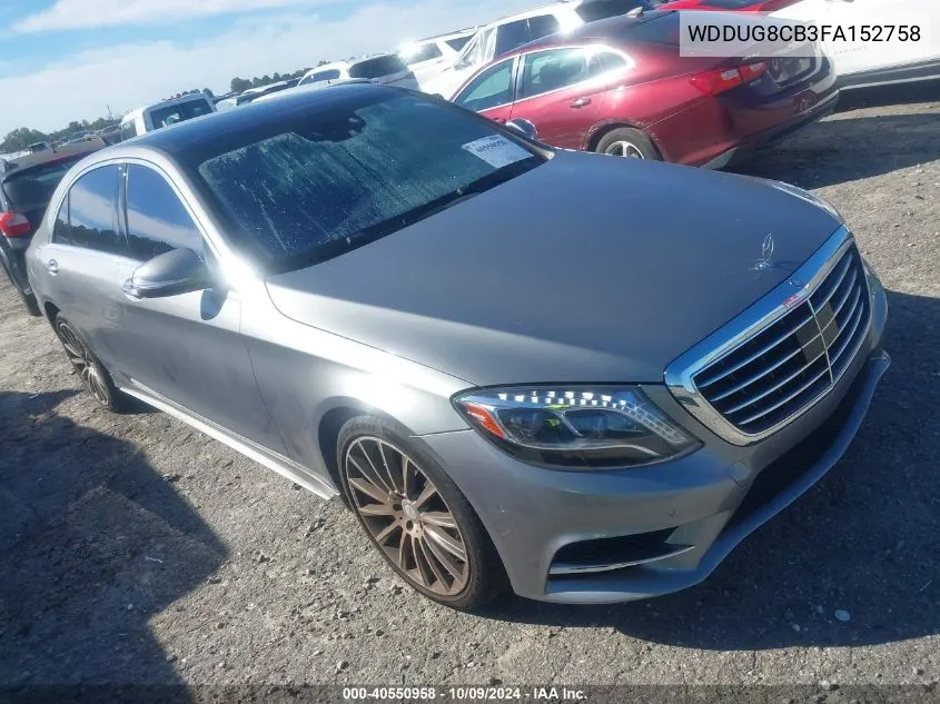 2015 Mercedes-Benz S 550 VIN: WDDUG8CB3FA152758 Lot: 40550958