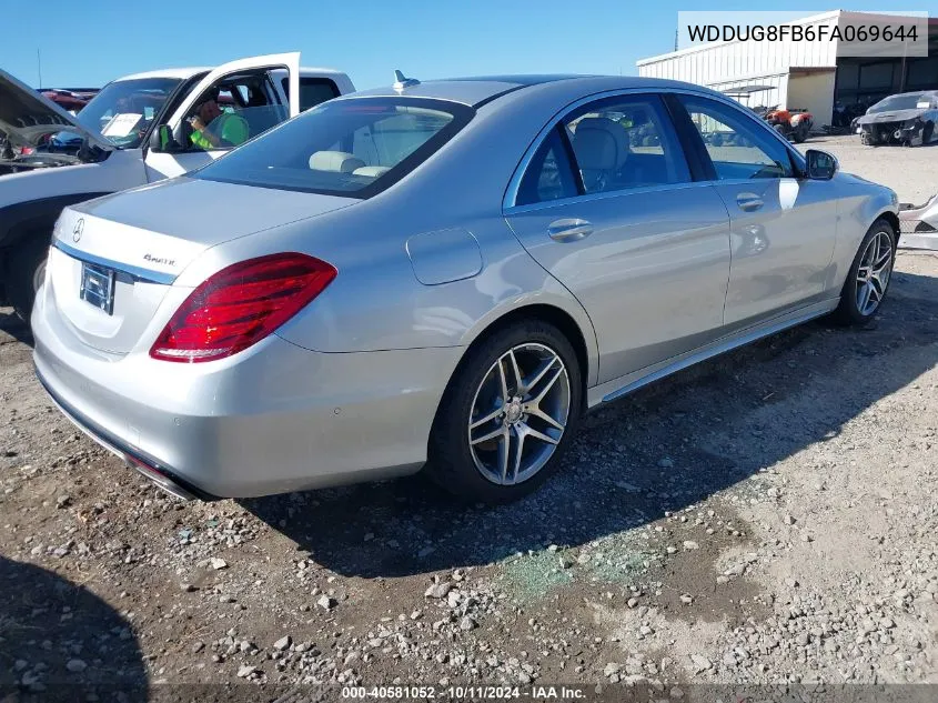 2015 Mercedes-Benz S 550 4Matic VIN: WDDUG8FB6FA069644 Lot: 40581052