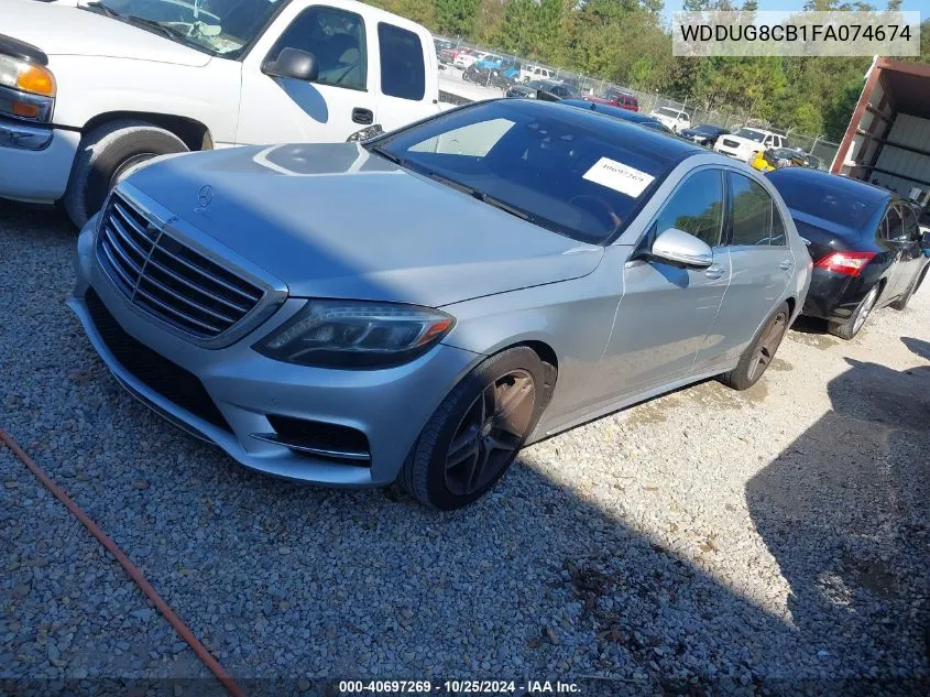 2015 Mercedes-Benz S 550 VIN: WDDUG8CB1FA074674 Lot: 40697269