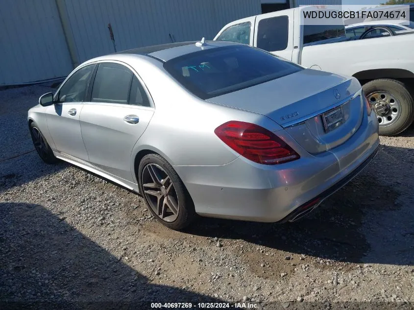 2015 Mercedes-Benz S 550 VIN: WDDUG8CB1FA074674 Lot: 40697269