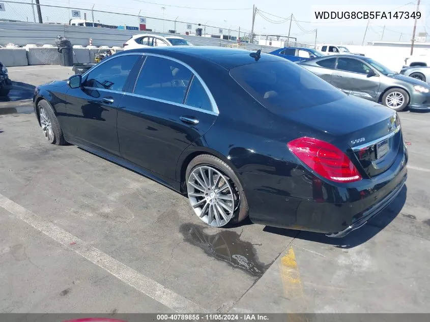 2015 Mercedes-Benz S 550 VIN: WDDUG8CB5FA147349 Lot: 40789855