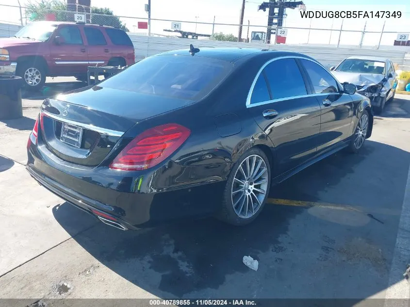 2015 Mercedes-Benz S 550 VIN: WDDUG8CB5FA147349 Lot: 40789855