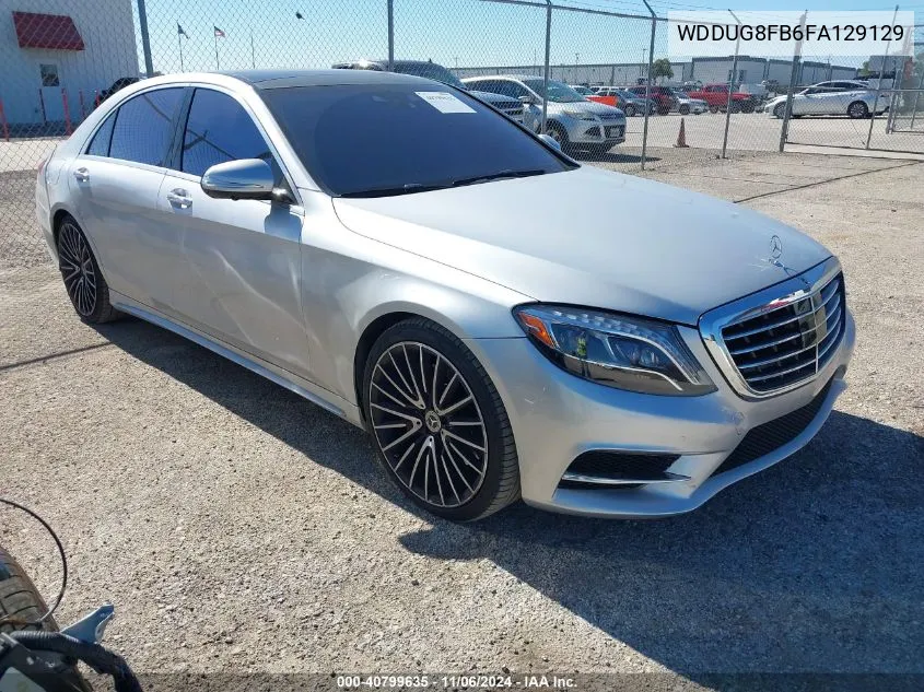 2015 Mercedes-Benz S 550 4Matic VIN: WDDUG8FB6FA129129 Lot: 40799635