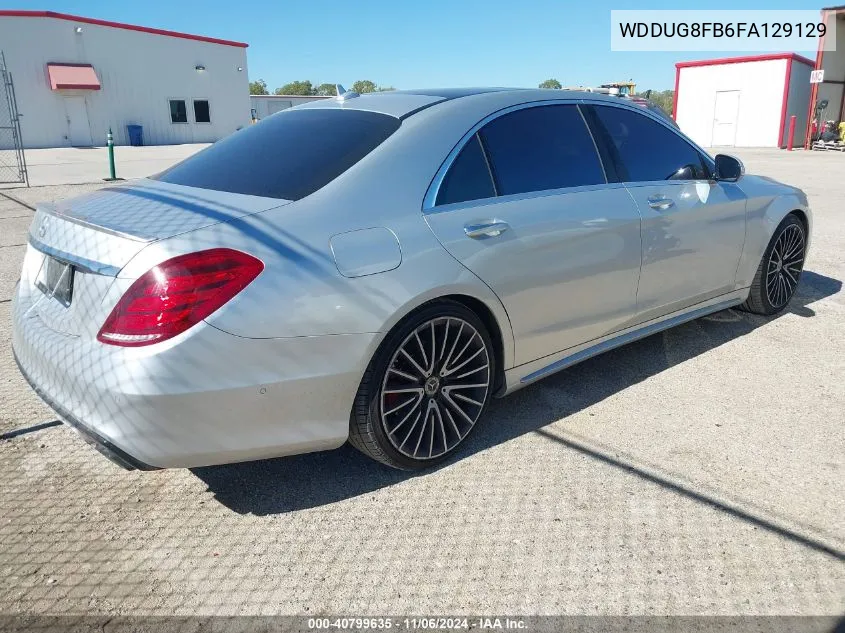 2015 Mercedes-Benz S 550 4Matic VIN: WDDUG8FB6FA129129 Lot: 40799635