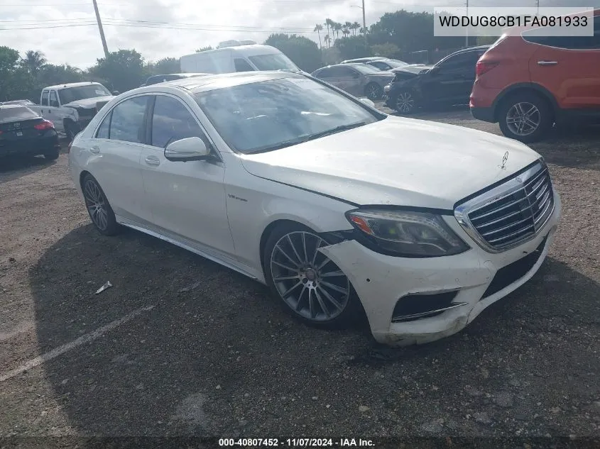 2015 Mercedes-Benz S 550 VIN: WDDUG8CB1FA081933 Lot: 40807452